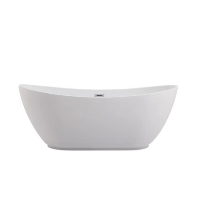 Freistehende Badewanne PARMA, weiß, 170 x 72 cm, Acryl