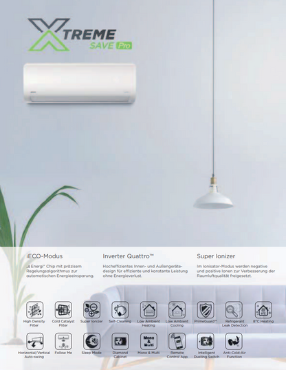 Klima MI Xtre­me Pro MONO-SPLIT­SET 230V R32 12