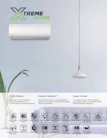 Klima MI Xtre­me Pro MONO-SPLIT­SET 230V R32 18