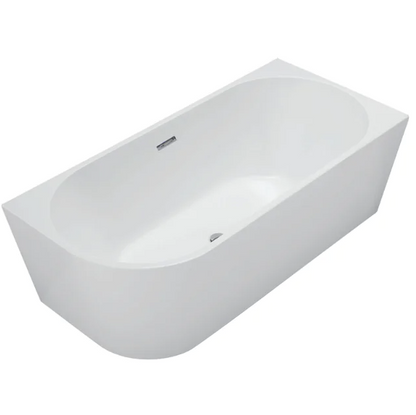 Freistehende Eckbadewanne, rechts AVOLA, weiß, Acryl